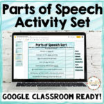 Parts of Speech DIGITAL Activity Set - ZERO Prep - The Sparkly Notebook