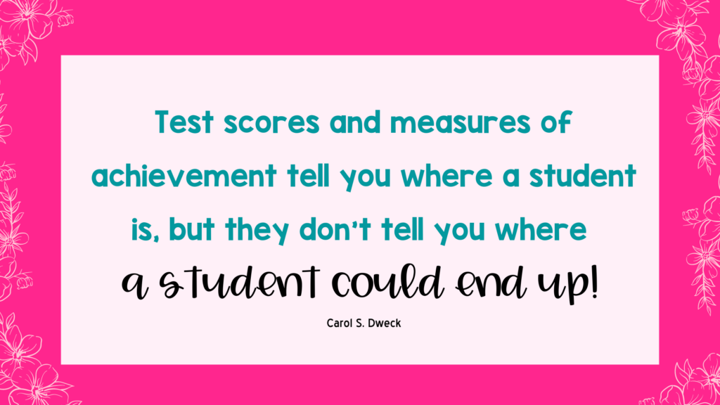 Use scores for end-of-year conferences that students actually understand and create tangible goals for students during the summer and beginning of next year.