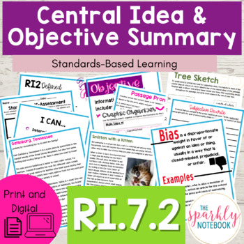 Central Idea and Objective Summary standard-based learning