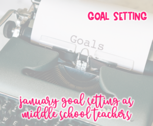January Goal Setting As Middle School Teachers Blog Image