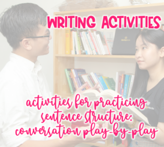 Activities for practicing sentence structure (blog image)