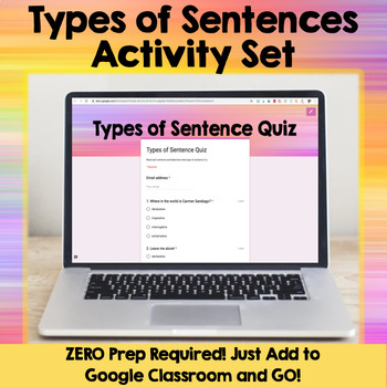 Types of Sentences Activity Set
