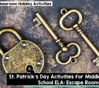 St. Patrick's Day activities for middle school ELA: Escape rooms