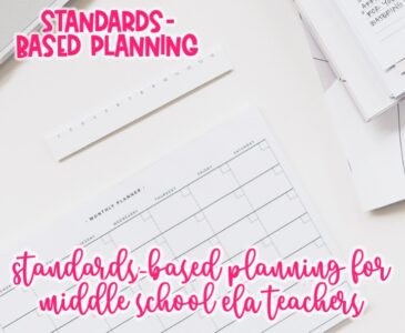 Standards-Based Planning for Middle School ELA Teachers