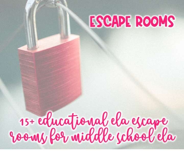 15+ educational escape rooms for middle school ela