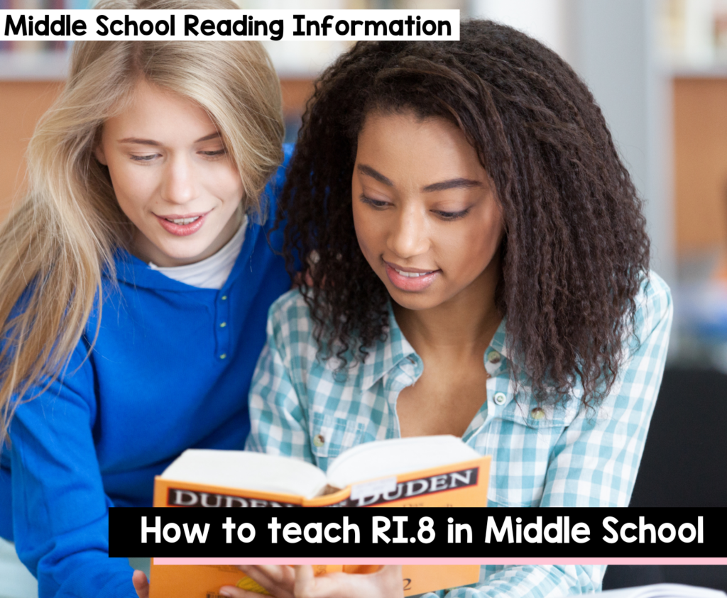 How to Teach RI.8 in Middle School ELA