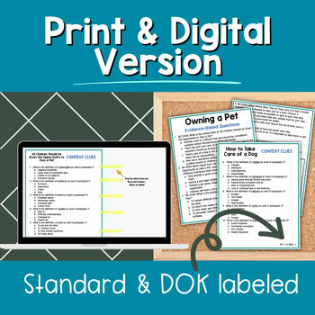 Paired Passages Activities: Informational Writing 4th & 5th Grade ...