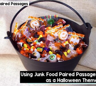 Using Junk Food Paired Passages as a Halloween Theme